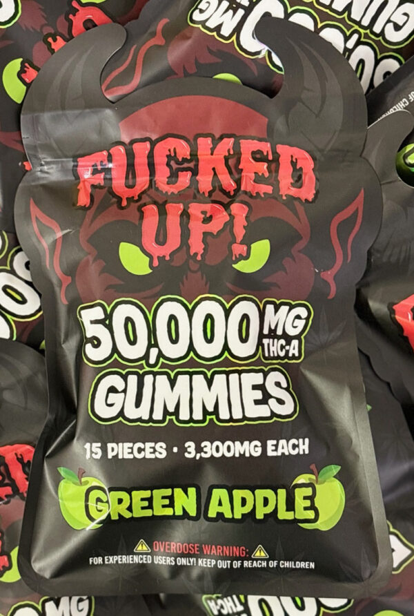 Fucked Up THC-A Gummies - Green Apple