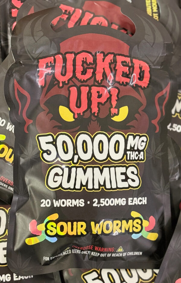 Fucked Up THC-A Gummies - Sour Worms